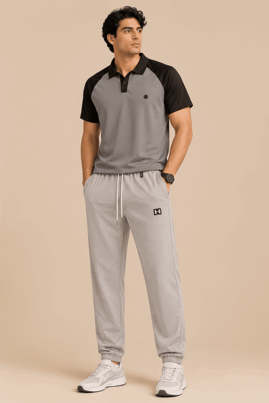 Men's Premium Fleece Track Pants Beige