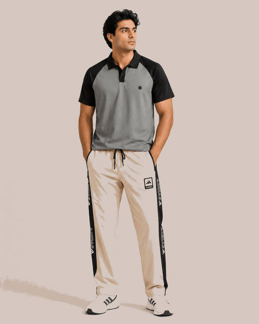 Men's Multi-Pocket Fleece Trail Pants Beige