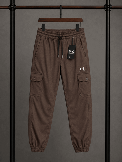 Men's Premium Fleece Track Pants Brown