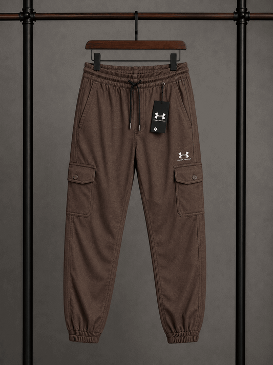 Men's Premium Fleece Track Pants Brown
