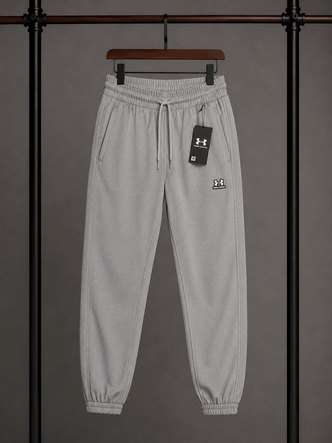 Men's Premium Fleece Track Pants Grey
