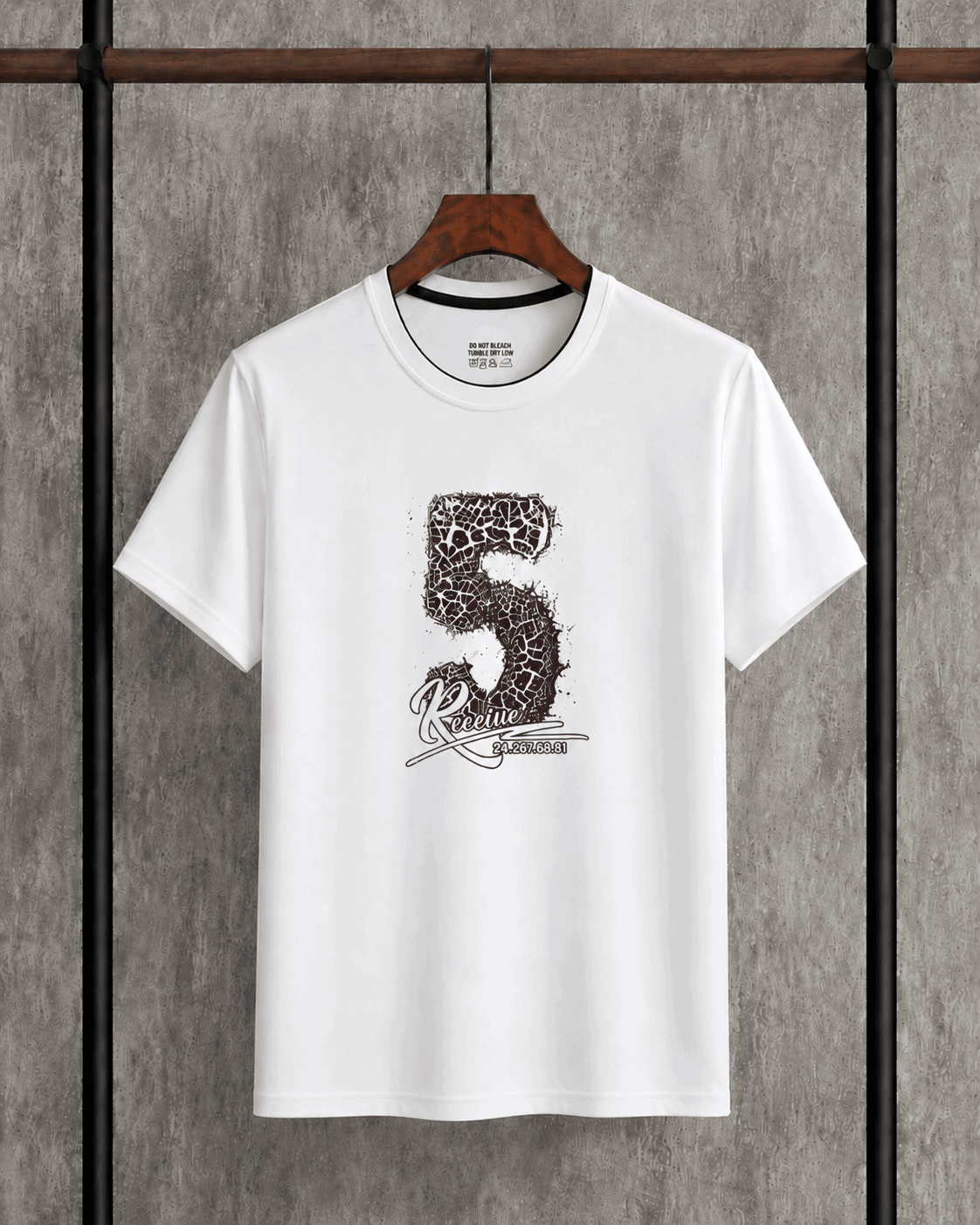 Men's Premium Printed Cotton T-Shirt White