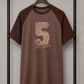 Men's Premium Printed Cotton T-Shirt Brown