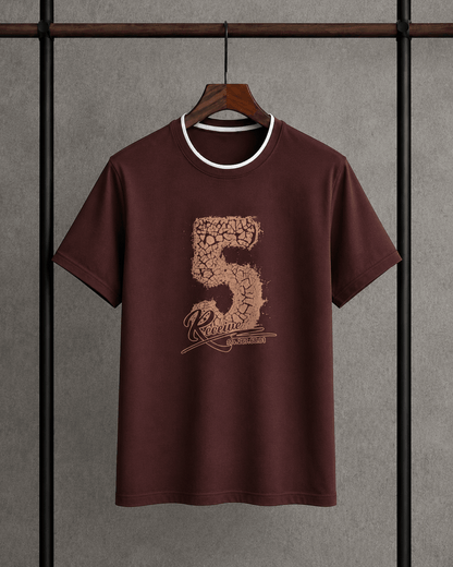Men's Premium Printed Cotton T-Shirt Red
