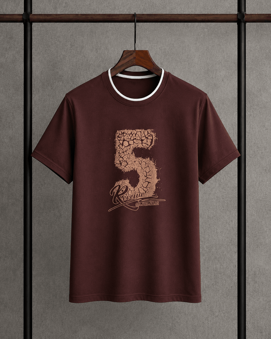 Men's Premium Printed Cotton T-Shirt Red
