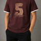 Men's Premium Printed Cotton T-Shirt Brown