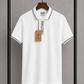 Men's Premium Contrast Collar Polo Shirt White