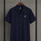Men's Camp Collar Shirt Blue