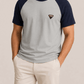 Men's Premium Raglan Sleeve Cotton T-Shirt Half White