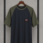 Men's Premium Raglan Sleeve Cotton T-Shirt Blue