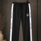 Men's Multi-Pocket Fleece Trail Pants Black