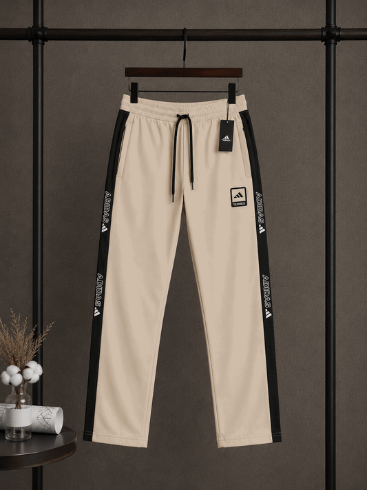 Men's Multi-Pocket Fleece Trail Pants Beige